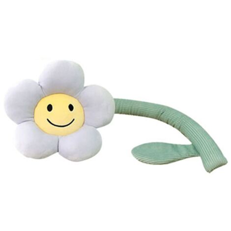 Curtain Holder Soft Flexible Cute Cartoon Sunflower Decorative Plush Curtain Tieback for Children Room Home Office Light Purple Overall Length About 95cm/37.4in