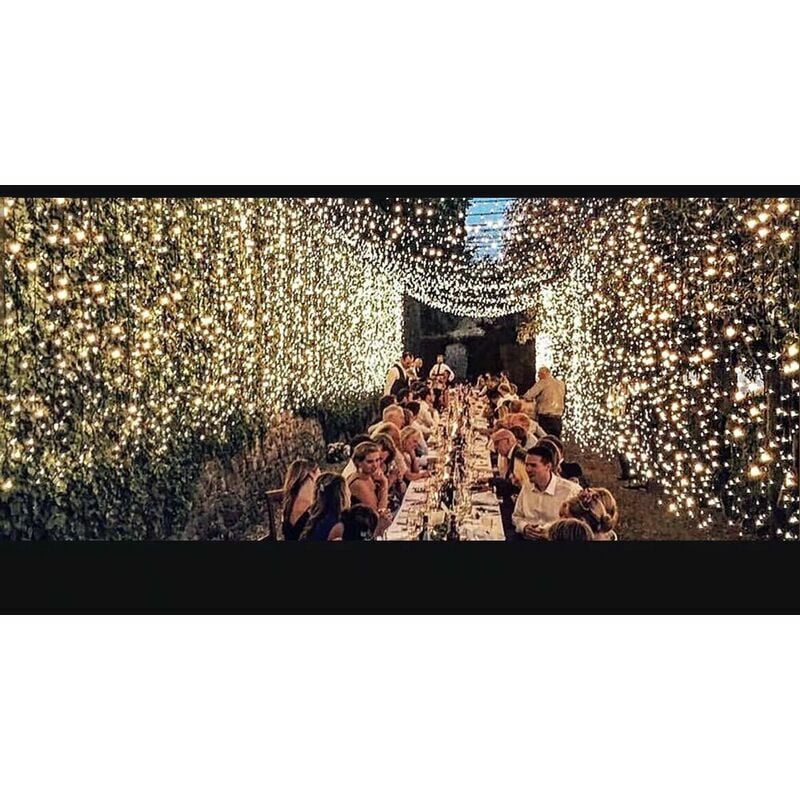 Curtain Light Garland 300 led Light Curtain 3M3M 8 Lighting Modes Waterproof IP44 Outdoor and Indoor, Decoration for Christmas, Wedding, Birthday,