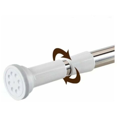 Curtain Rod Without Drilling, Extendable Shower Rod, Shower Bar, Extendable Curtain Rod Without Drilling Clamping Bars / Telescopic Bar Easy Installation