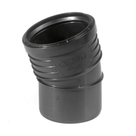 CURVA 15  ° AD INNESTO PP CON GUARNIZIONE SERIE SITECH+ INSONORIZZATA -  EE ¸110  - WAV