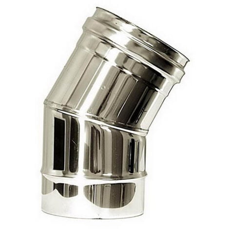 Curva 30 canna fumaria DN 120 tubo acciaio inox 316