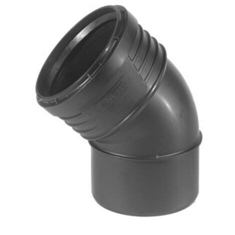 Curva 45° ad innesto pp con guarnizione serie sitech+ insonorizzata ø110 WAVIN