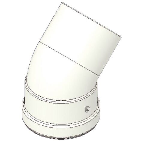 Curva 45° MF - ø 100 mm in alluminio pressofuso 00000051075