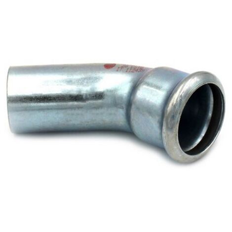 CURVA 45° MF A PRESSARE IN ACCIAIO CARBONIO STEEL PRES Diam. 54