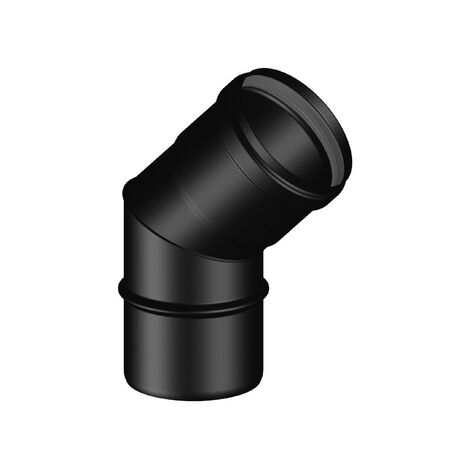 Curva 45° mf pellet smaltato diam. 80