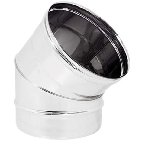 Curva 45° monoparete acciaio inox aisi 304 ø100 sp 0,5 mm EUROPROFIL