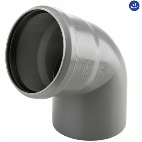 Curva 67° ad innesto in pp con guarnizione serie ed tech Ø75 WAVIN