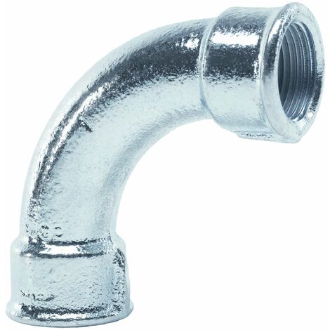 Curva 90° 11/4" Femmina-Femmina Zincata