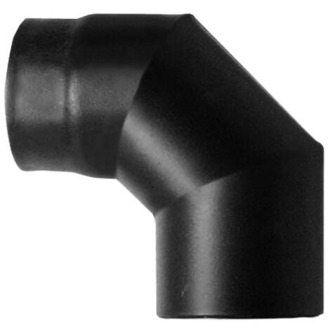 Curva 90 DN 150 smaltato 600 gradi stufa a legna CE Made in Italy