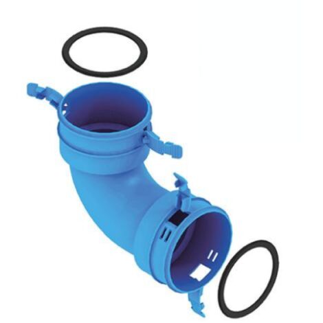 Curva 90 gradi in plastica per mvdnflex75 brofer vmp9075