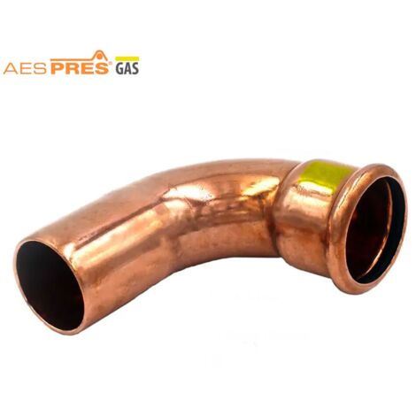 Curva 90° MF ø15 AESPRES GAS in rame a pressare 681015901G - -  RACCORDERIE METALLICHE - -