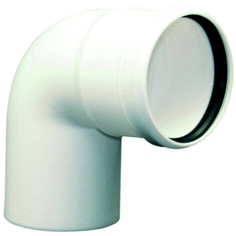 Curva 90° mf Ø80 mm pps raccordo per impianti ventilazione scarico condensa ferrari welcome 107620
