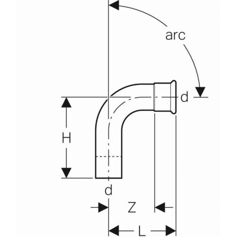 CURVA 90° MF ACCIAIO ø15 20302
