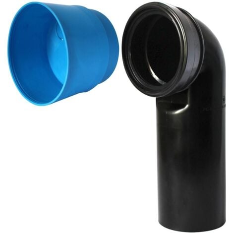 BB BUYBATH Curva 90° per scarico WC con tappo cantiere incluso