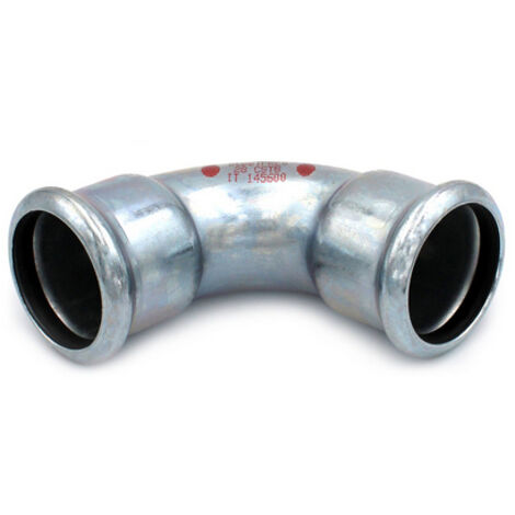 CURVA 90Â° FF A PRESSARE IN ACCIAIO CARBONIO STEEL PRES- Diam. 42- R.M.- pezzi 1