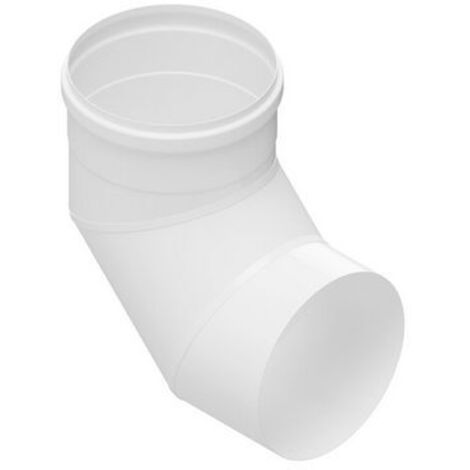 CURVA 90Â° IN ACCIAIO AISI 304L PER CAPPE- Diam. 130 Bianco- DK- pezzi 1