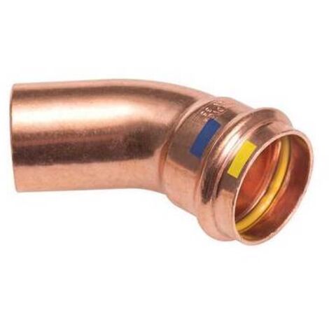 CURVA A 45° MF A PRESSARE PER ACQUA E GAS B ONE Misura: Diam. 12