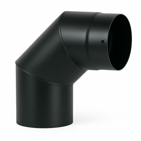 Curva a 90° elemento angolare modifica sezione canale fumo stufa pellet misura Ø 180 mm - confezione 1