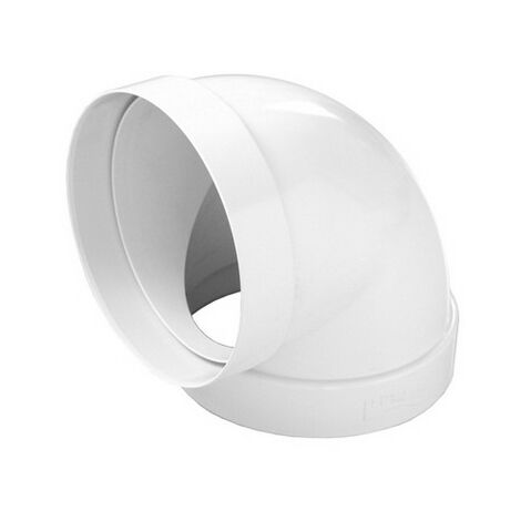 Curva a 90° per tubo cappa tondo FF in abs FIRST