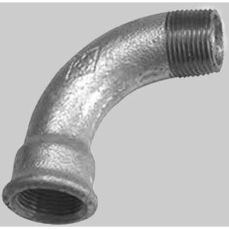 CURVA A 90° MASCHIO/FEMMINA ZINCATA - 1"1/4