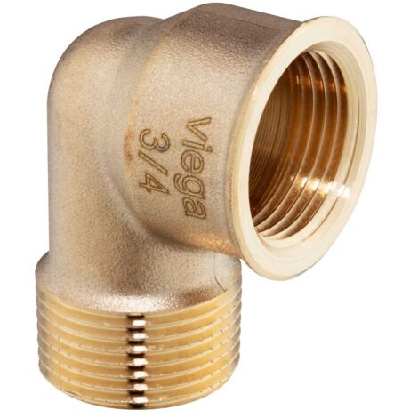 Curva a 90° MF 3/4" bronzo, filettatura R, filettatura Rp 264000