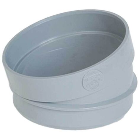 CURVA A GOMITO 15° IN PVC ""ME"" AD INCOLLAGGIO MASCHIO/FEMMINA Ø100 mm