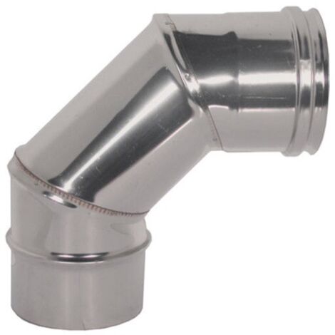 Gomito Stufa 45° In Acciaio Nero 2 Mm Per Canna Fumaria DN 150 - Resistente Fino A 400°C