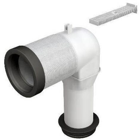 CURVA A L PER COLLEGAMENTO AL PAV. BRIDA IN PLASTICA Diam. 90-110 mm BONOMINI