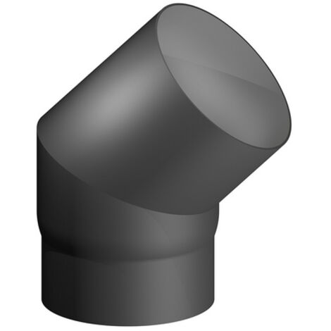 CURVA ACCIAIO AL CARBONIO SMALTATO 45Â° MF PER STUFE A LEGNA- Diam. 120- DK- pezzi 1