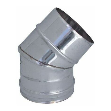 Curva acciaio aperta 45° per canna fumaria acciaio inox d° 130 camini