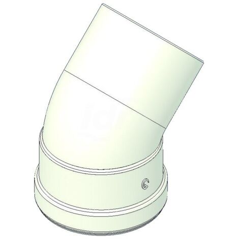 Curva alluminio 45° mf d=80 con guarnizione a norma CE 00000051012