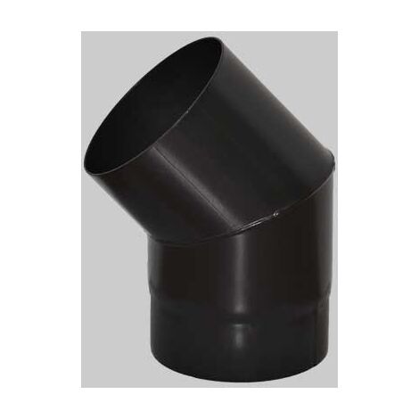 CURVA APERTA NERO OPACO 45 ° EE 150 MADE IN ITALY