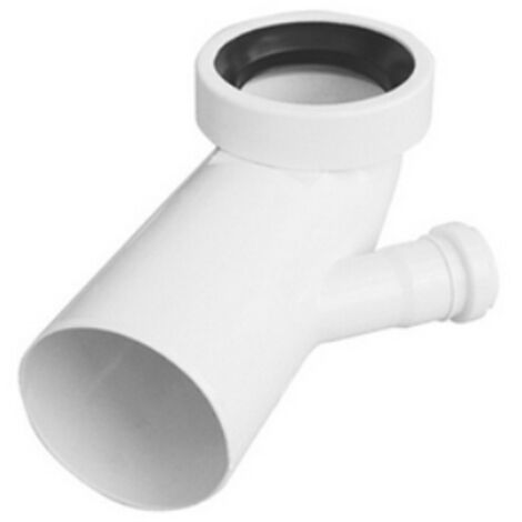 CURVA BIANCA WC ATTACCO BICCHIERE  SX  VALSIR Diam. 110 / 40 VALSIR