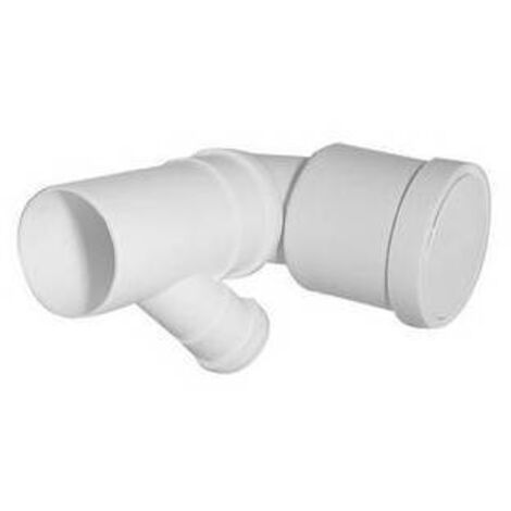 CURVA BIANCA WC PROLUNGATA ATTACCO ORIENTABILE DX-SX VALSIR Diam. 90/40 VALSIR