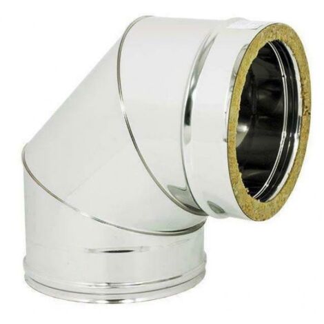 CURVA CHIUSA INOX DOPPIA PARETE 316-304 DA MM.80