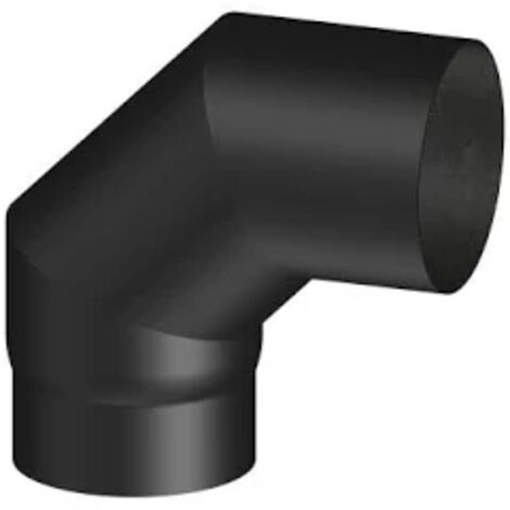 CURVA CHIUSA NERO OPACO - 90° Ø 120