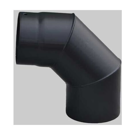 CURVA CHIUSA NERO OPACO  90  °  EE  150     MADE IN ITALY