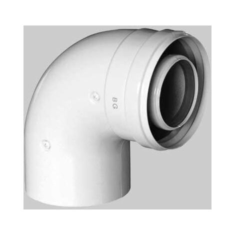 CURVA COASSIALE PER SCALDINO BAXI 90 ° Dm 60/100 BAXI