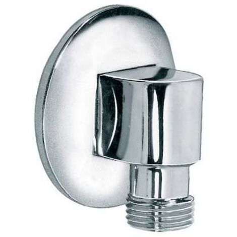CURVA DA INCASSO IN OTTONE CON ROSONE 1/2"F x 1/2"M CROMO cromo BOSSINI