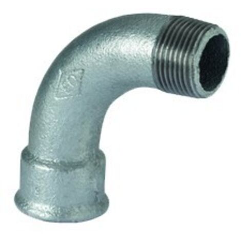 Curva galvanizada 90º M/H - ATUSA Diámetro: Ø1/2"