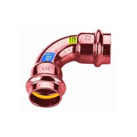 CURVA IN RAME A PRESSARE  90° FF ACQUA/GAS Diam. 12