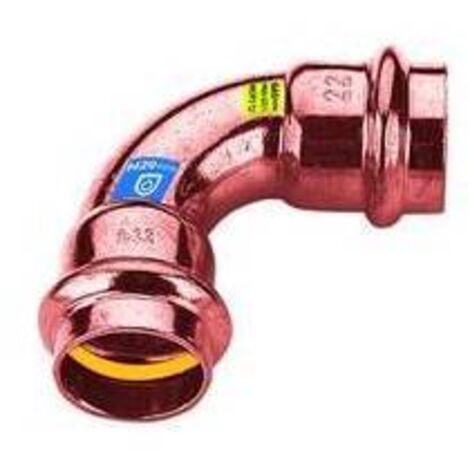 CURVA IN RAME A PRESSARE  90° FF ACQUA/GAS Diam. 35 FRABO