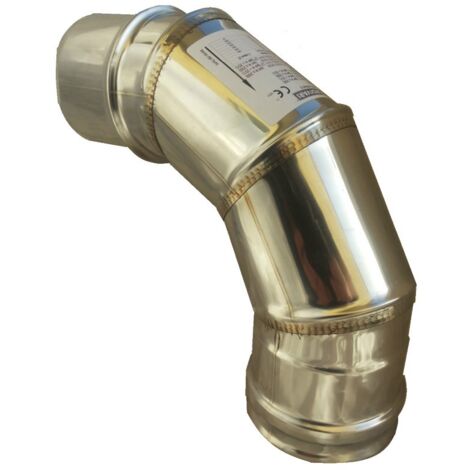 Curva inox 90° diametro 80 304l - zinco calabria