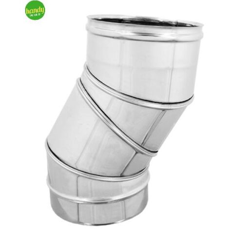 Curva Inox Zinco Group Regolabile A 4 Settori 0°-90° Acciaio Inox ø100 Mm