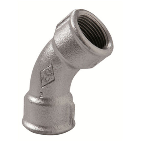 CURVA LUNGA FF 45  ° ZINCATA- 11/2- ATUSA- pezzi 1