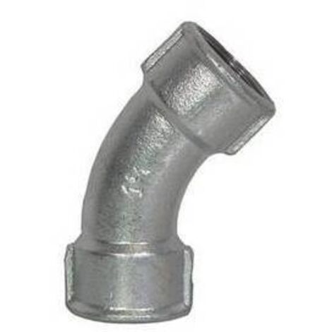 CURVA LUNGA FF 45° ZINCATA 3/8 ATUSA