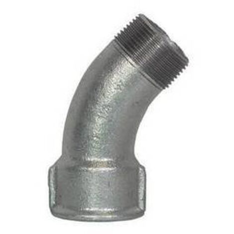 CURVA LUNGA MF 45° ZINCATA 1/2 ATUSA