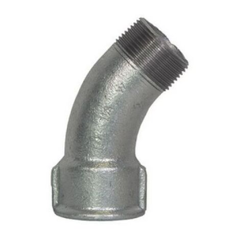 CURVA LUNGA MF 45° ZINCATA 1&quot1/4