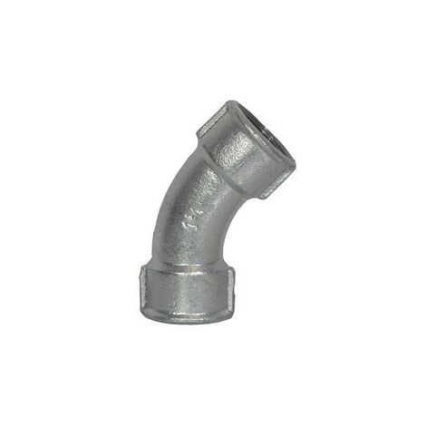 Curva lunga zincata 45° 4"