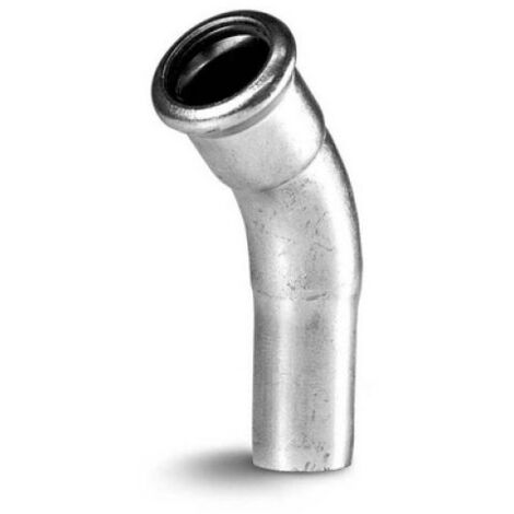 CURVA MF 45° A PRESSARE IN ACCIAIO CARBONIO Diam. 28